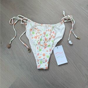 Dippin' Daisy's White and Orange Bikini Bottom